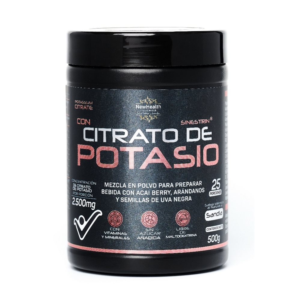 Citrato de Potasio Sandia Newhealth x 500gr Newhealth Tarro x 500gr x 1 und 