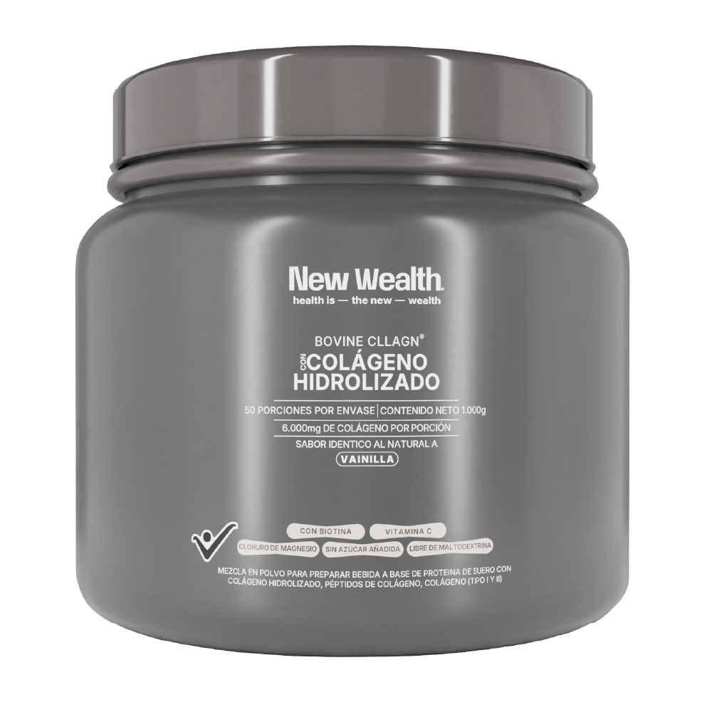 Colágeno Hidrolizado Vainilla NEW WEALTH Tarro x 1000gr x 1 und Colágeno Hidrolizado Vainilla NEW WEALTH Tarro x 1000gr x 1 und