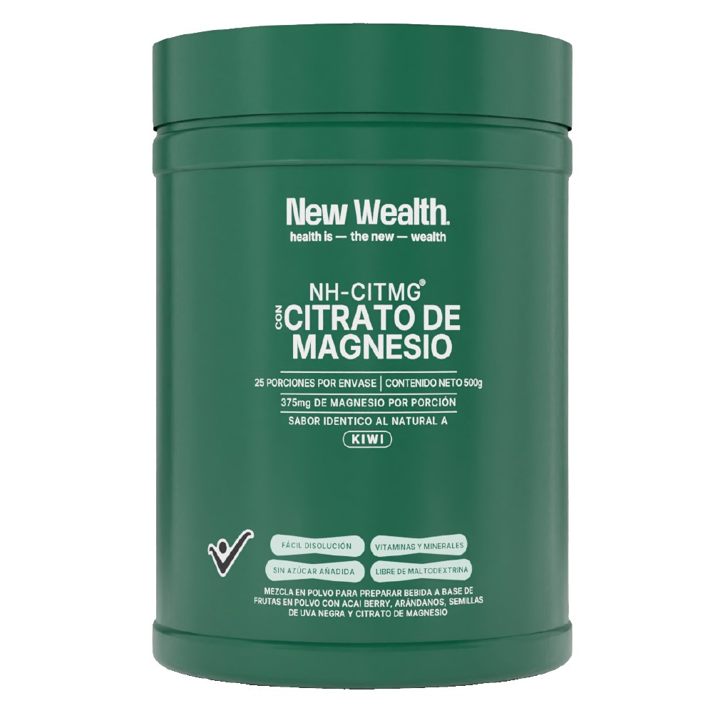 Citrato de Magnesio Kiwi NEW WEALTH Tarro x 500 gr x 1 und Citrato de Magnesio Kiwi NEW WEALTH Tarro x 500 gr x 1 und