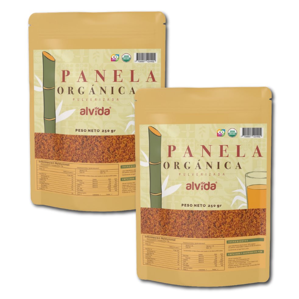 Panela Alvida Orgánica X 250 Gr Pack X 2 Alvida Bolsa x 2 undefined