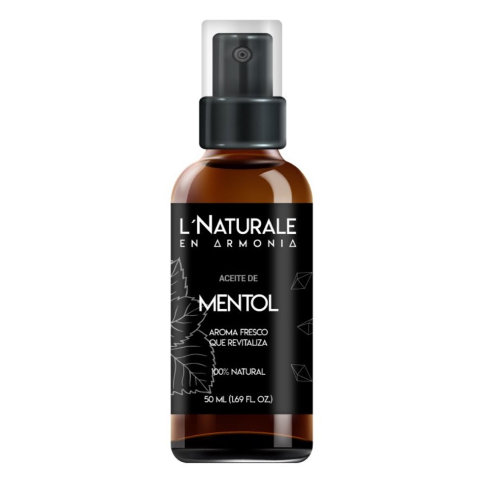 ACEITE DE MENTOL NATURALE  PURIFICA LA RESPIRACION 100% NATURAL, FRASCO X50 ML NATURALE  FRASCO x 1