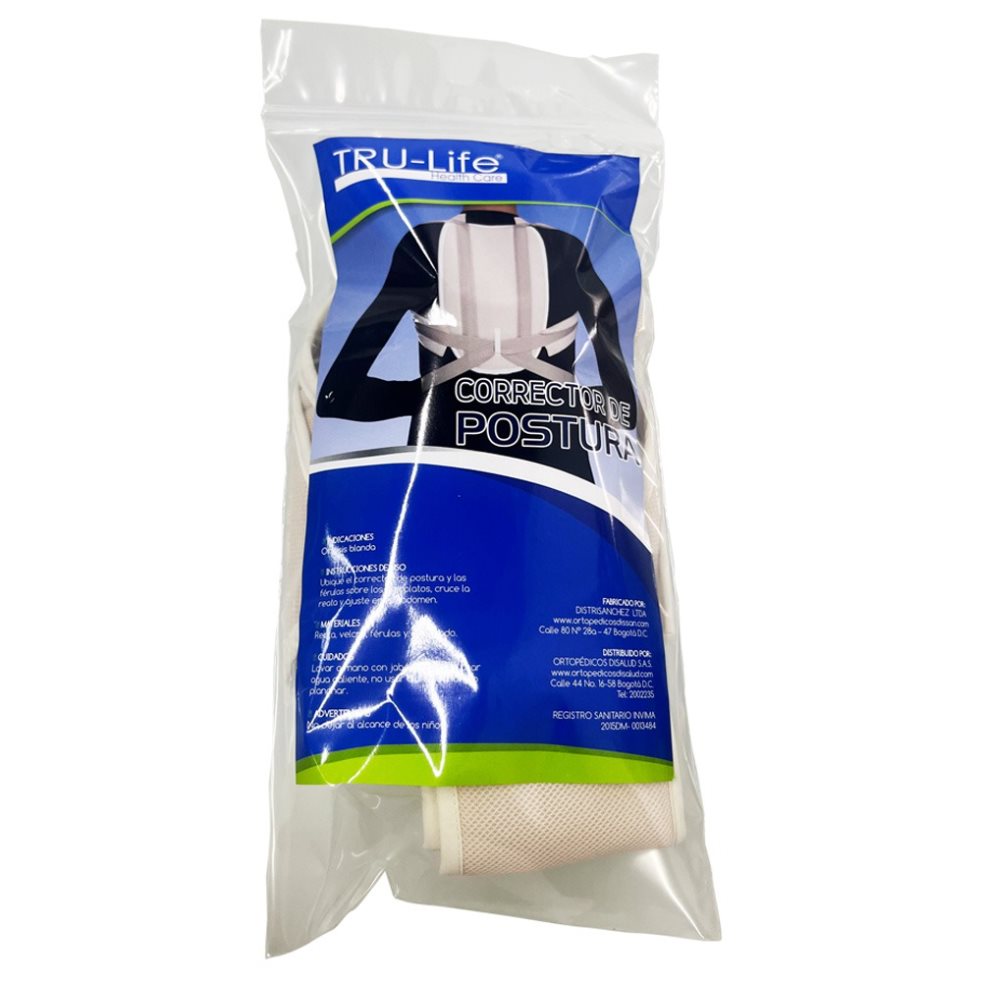 CORRECTOR DE POSTURA TIPO MANZANA S TRULIFE BOLSA x 1 