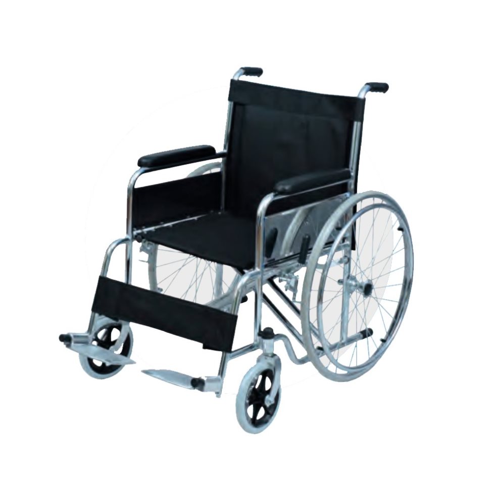 SILLA DE RUEDAS ESTANDAR DOBLE CRUCETA PHYSIO TRAUMA Unidad x 1  