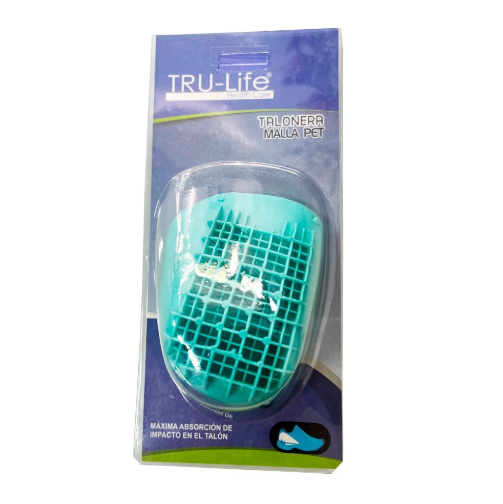 TALONERA MALLA PET VERDE TALLA M TRULIFE BOLSA x 2 