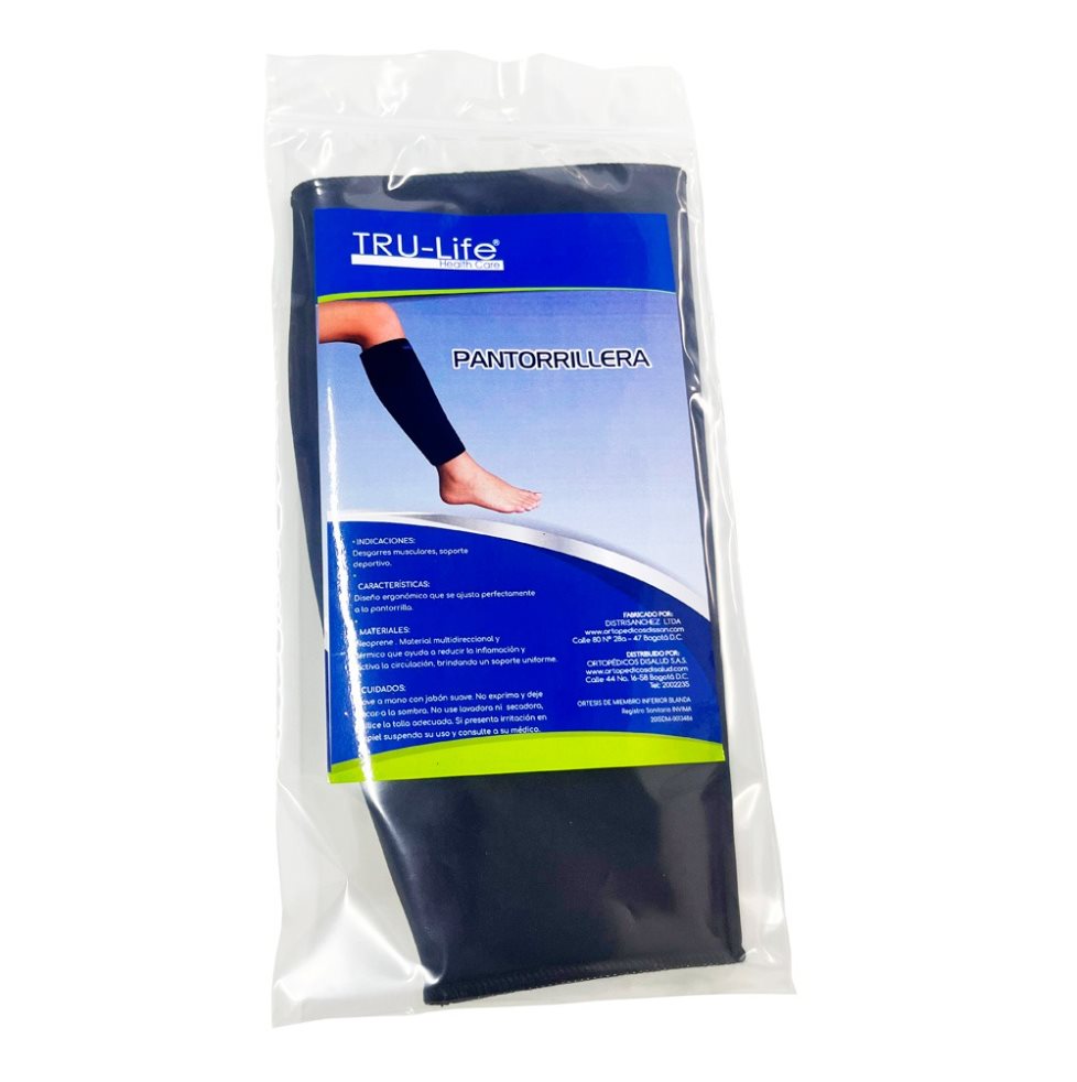 PANTORRILLERA L TRULIFE BOLSA x 1 Es Ideal para realizar actividades deportivas, mejora el rendimiento reducen la vibración para mayor precisión de los movimientos ayuda a reducir el cansancio y dolor en las piernas