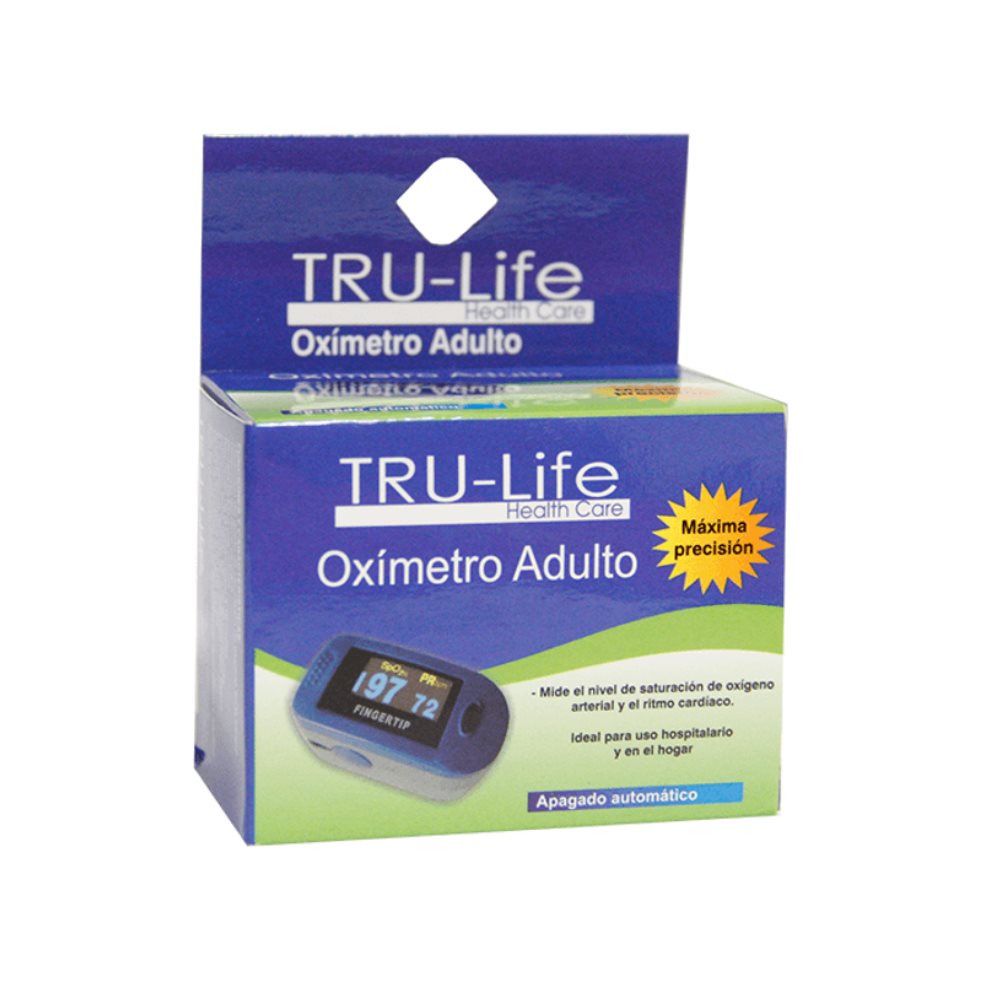 PULSOXIMETRO TRU-LIFE ADULTO TRULIFE CAJA x 1 