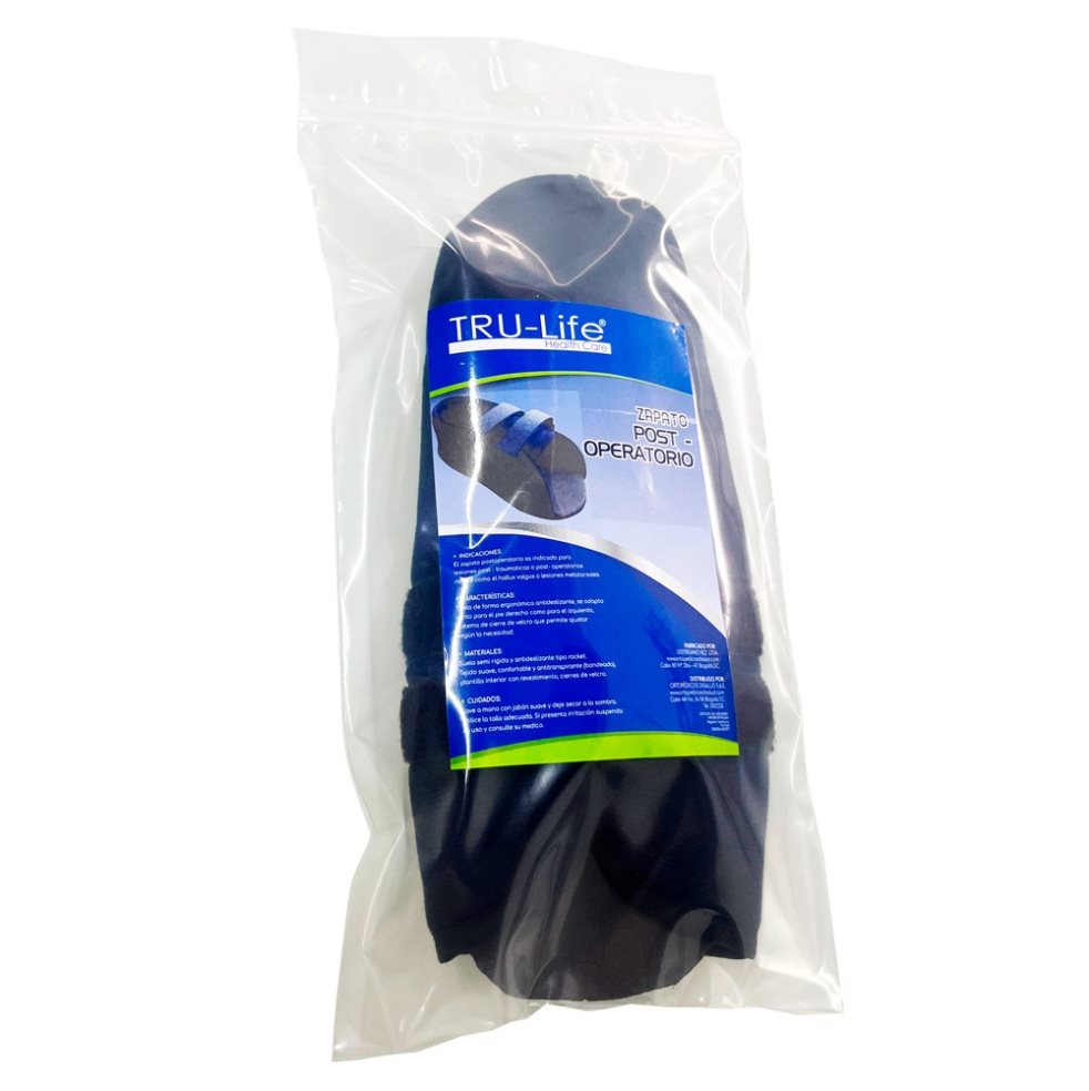 ZAPATO POSTOPERATORIO TALLA S  TRULIFE BOLSA x 1 