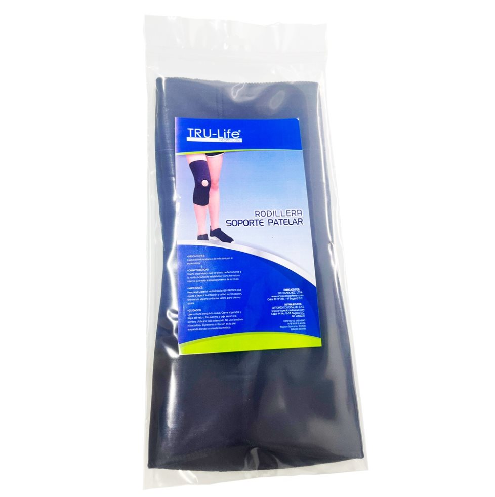 RODILLERA SOPORTE PATELAR XL TRULIFE BOLSA x 1  