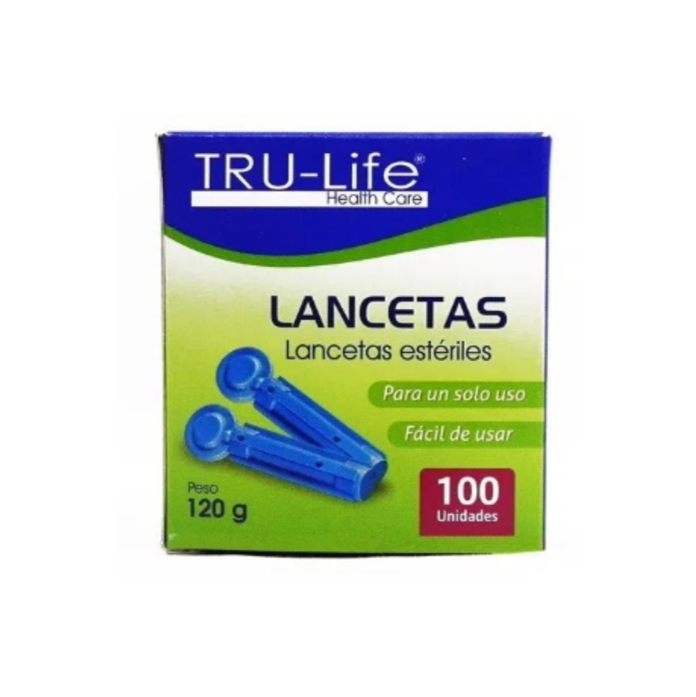 LANCETAS TRULIFE CAJA X100 TRULIFE Caja x 100 