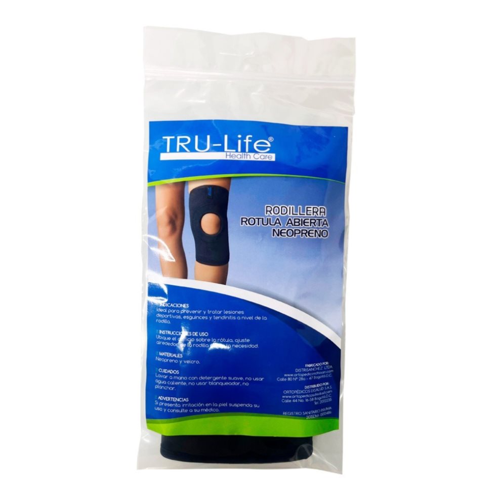 RODILLERA ABIERTA XL  TRULIFE BOLSA x 1 