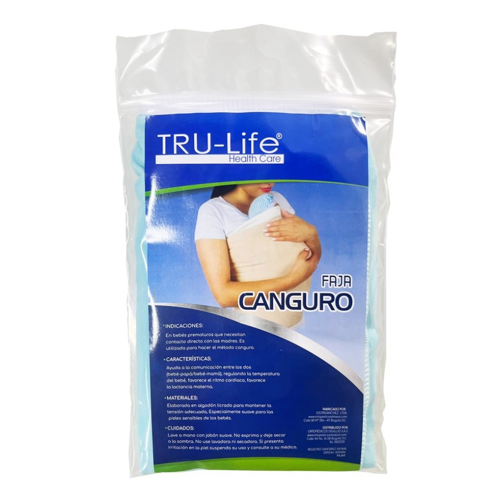 FAJA CANGURO TALLA S TRULIFE BOLSA x 1  
