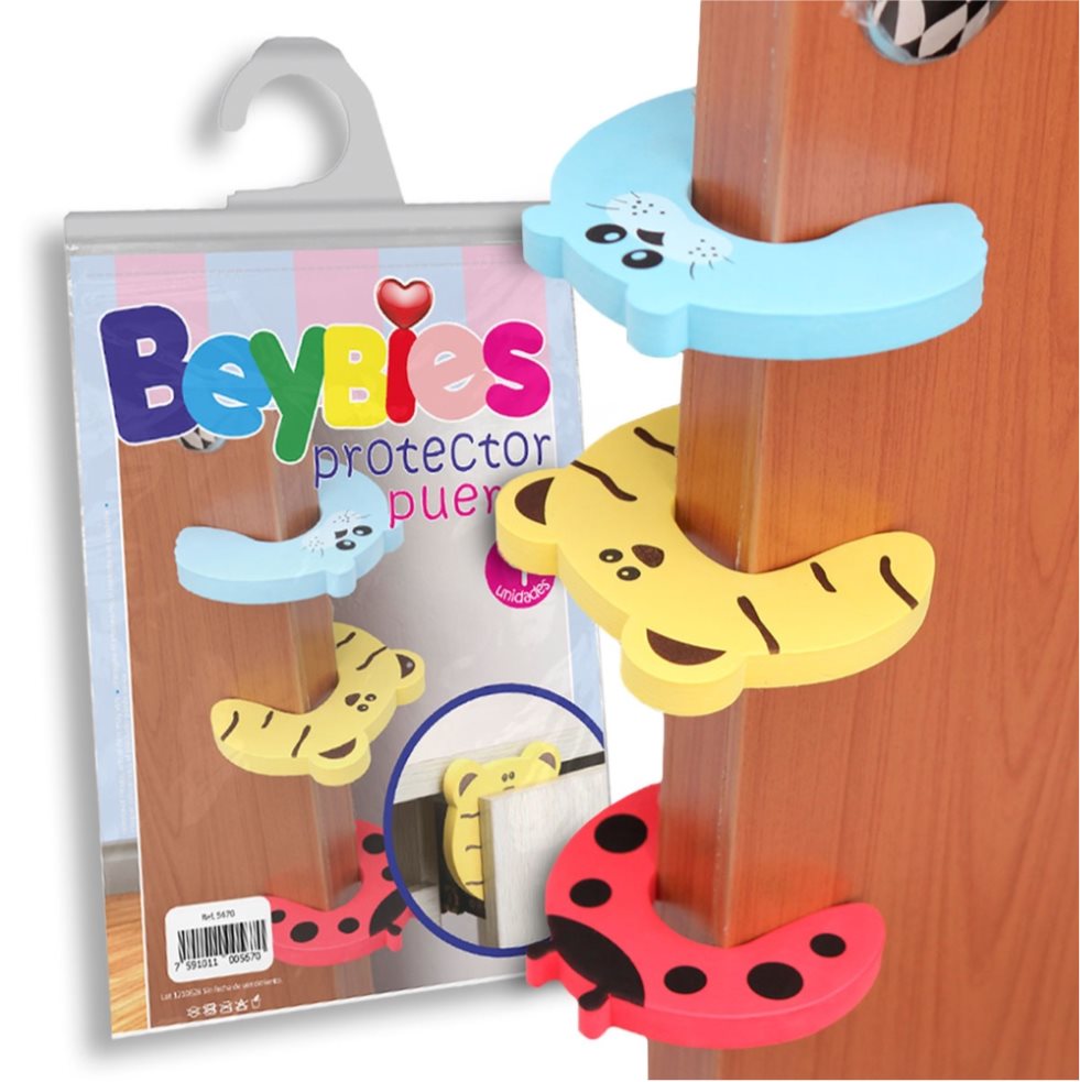 Protector de Puerta Beybies Beybies Protector de puerta Beybies. Diseños infantiles surtidos. x 3 Protector de Puerta Beybies Beybies Protector de puerta Beybies. Diseños infantiles surtidos. x 3