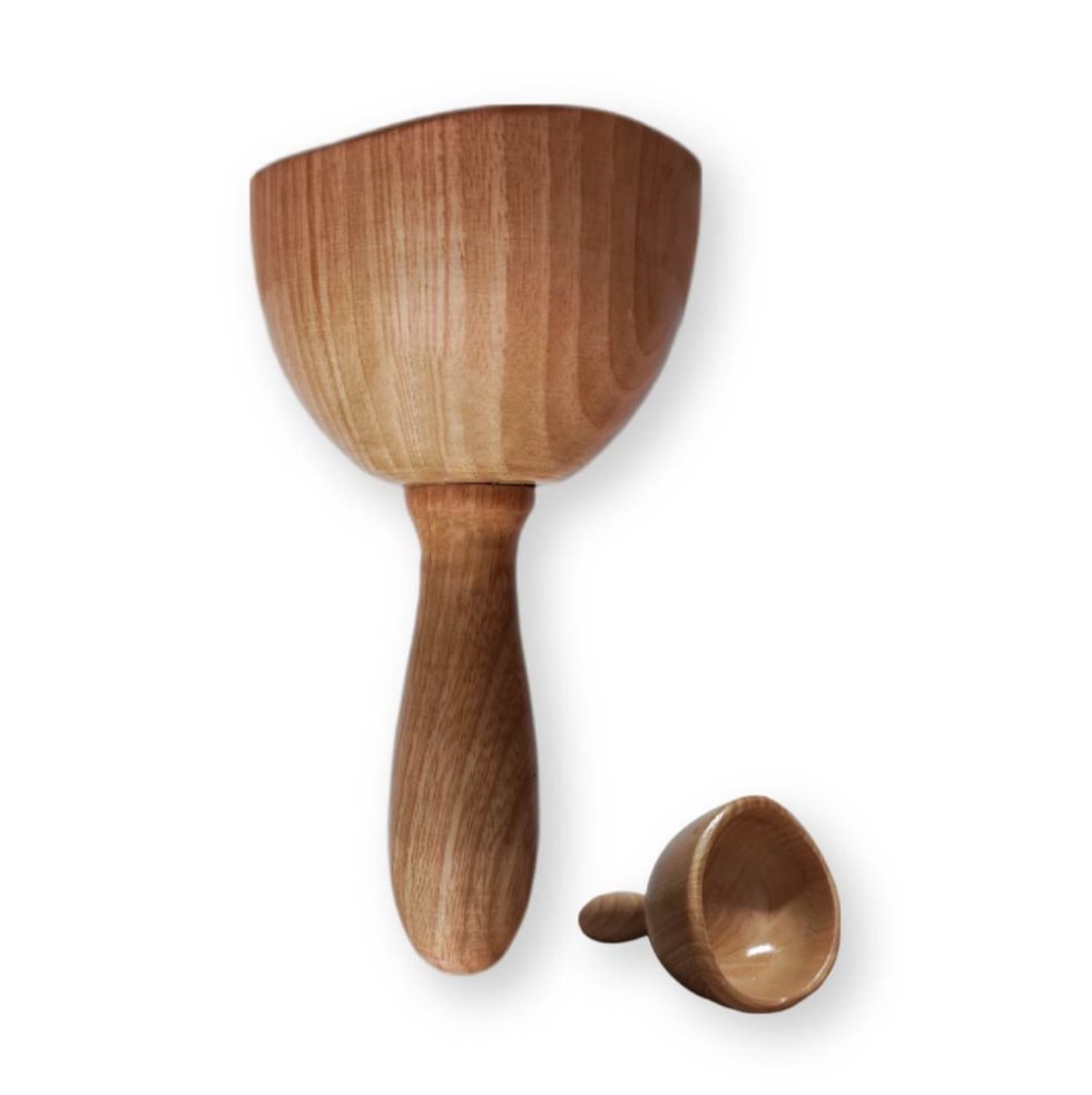 Masajeador Copa Sueca Grande Pura+ Unidad de copa sueca en madera natural. x 1 Masajeador Copa Sueca Grande Pura+ Unidad de copa sueca en madera natural. x 1