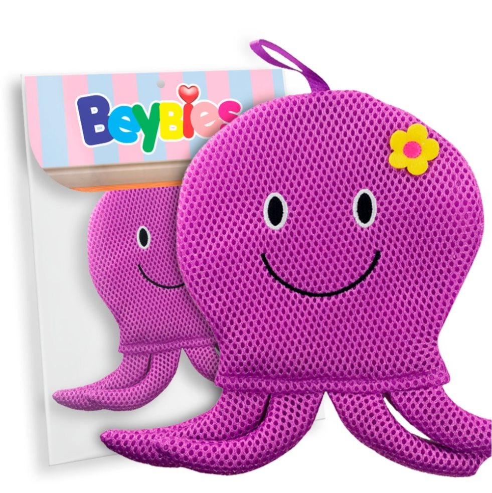 Guantes de baño Pulpo Beybies Beybies Unidad individual. Diseños infantiles de animalitos. x 1 Guantes de baño Pulpo Beybies Beybies Unidad individual. Diseños infantiles de animalitos. x 1