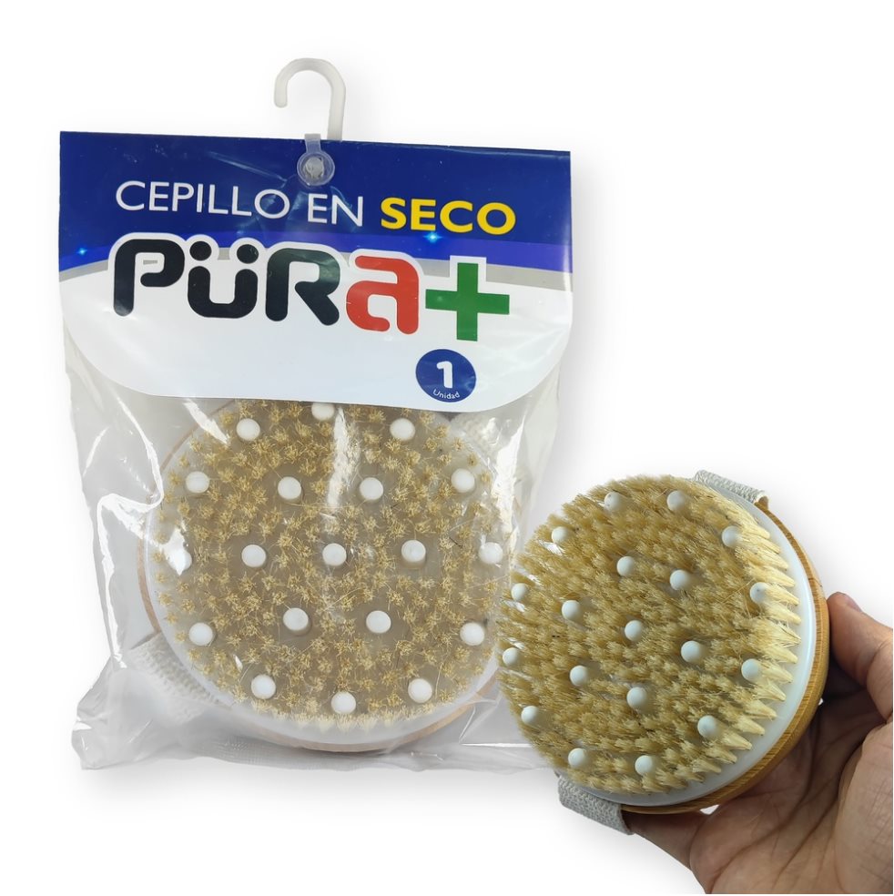 Cepillo Exfoliante en Seco Pura+ Bolsa con 1 producto x 1 Cepillo Exfoliante en Seco Pura+ Bolsa con 1 producto x 1