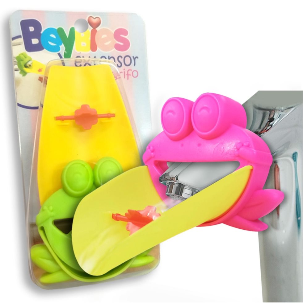 Extensor Lavamanos Beybies Beybies Unidad individual. Diseño infantil en forma de ranita. x 1